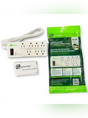 Greenlite Tier 1 Advanced Power Strip 7-Outlet Surge Protector Smart Energy save
